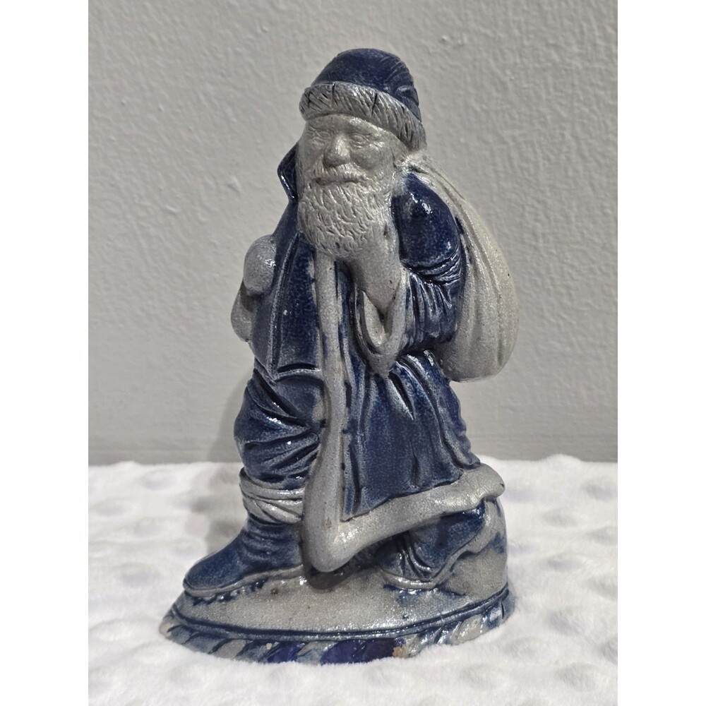 Vintage Chriatmas Signed 1988 RPW Rowe Pottery Works Santa Figurine 7" Tall Read